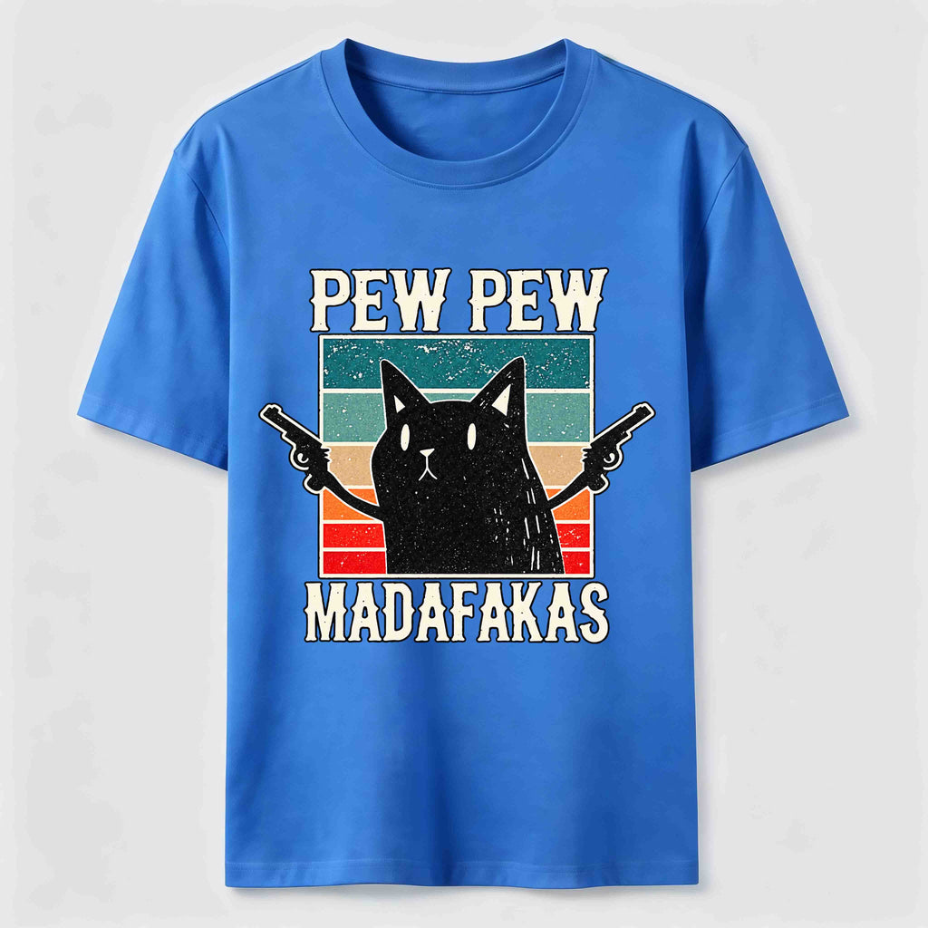 Pew Pew Outlaw Cat Classic T-Shirt