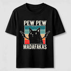 Pew Pew Outlaw Cat Classic T-Shirt
