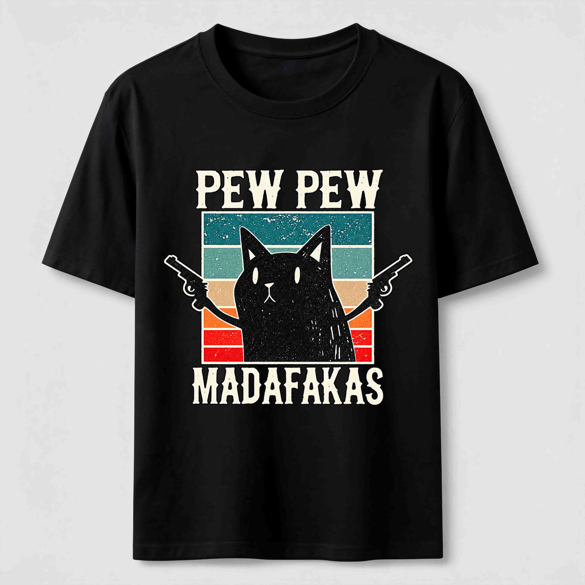 Pew Pew Outlaw Cat Classic T-Shirt