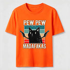 Pew Pew Outlaw Cat Classic T-Shirt