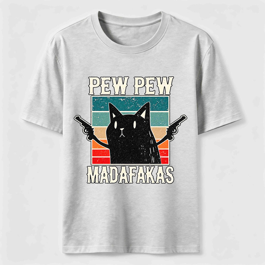 Pew Pew Outlaw Cat Classic T-Shirt