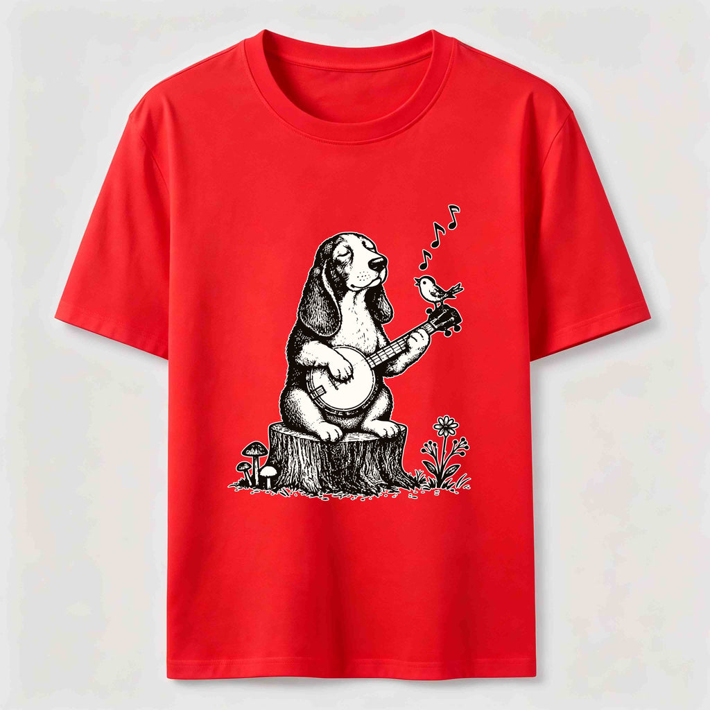 Banjo Basset Hound Classic T-Shirt