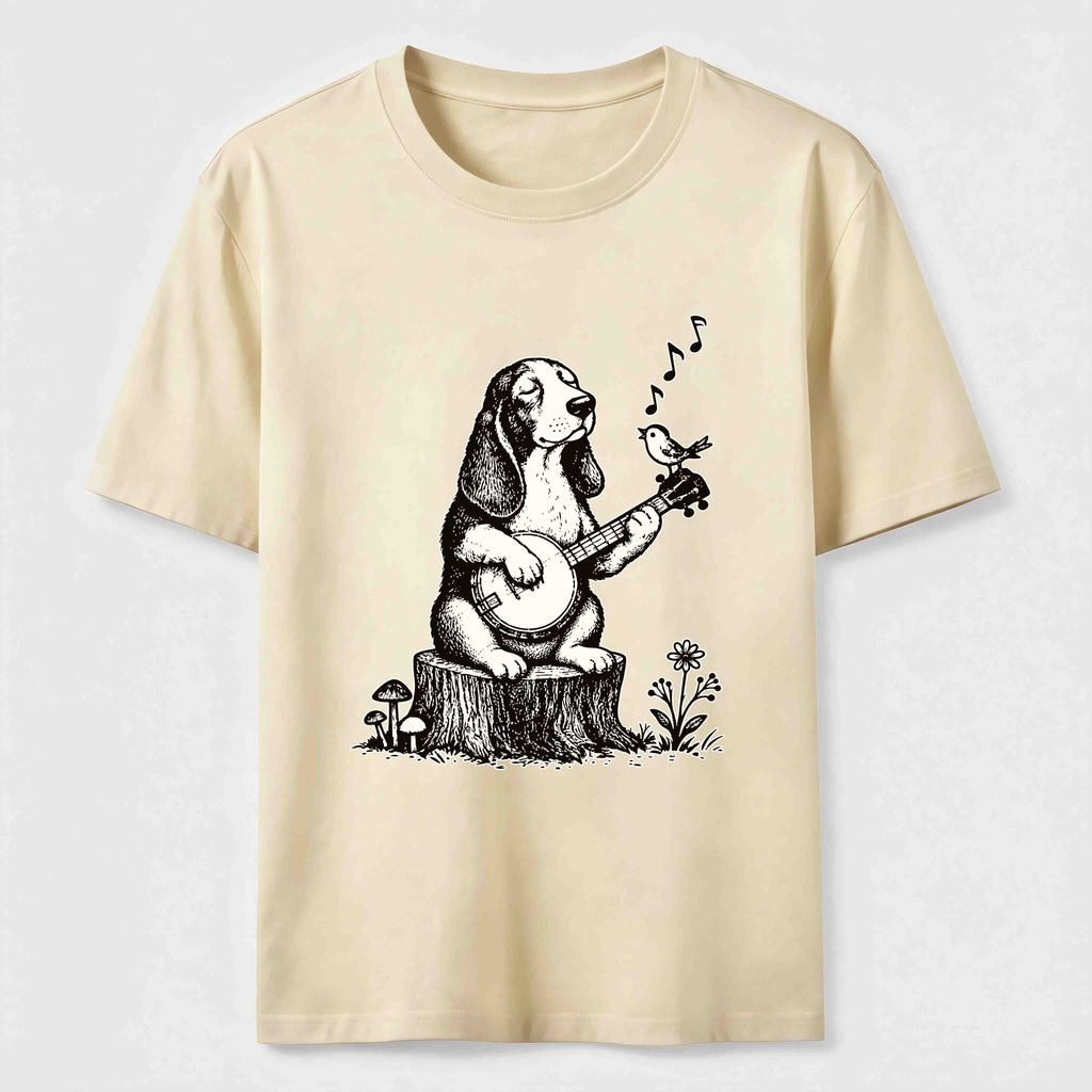 Banjo Basset Hound Classic T-Shirt