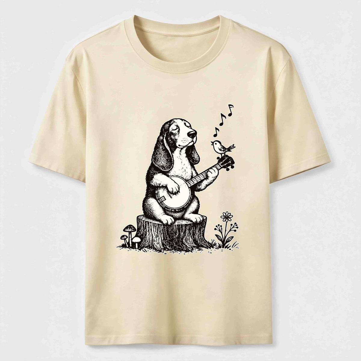 Banjo Basset Hound Classic T-Shirt