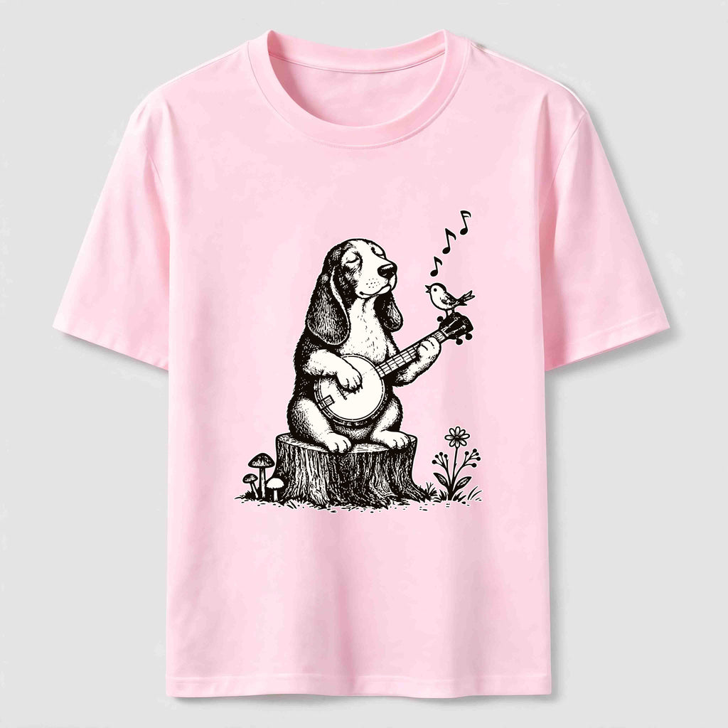 Banjo Basset Hound Classic T-Shirt