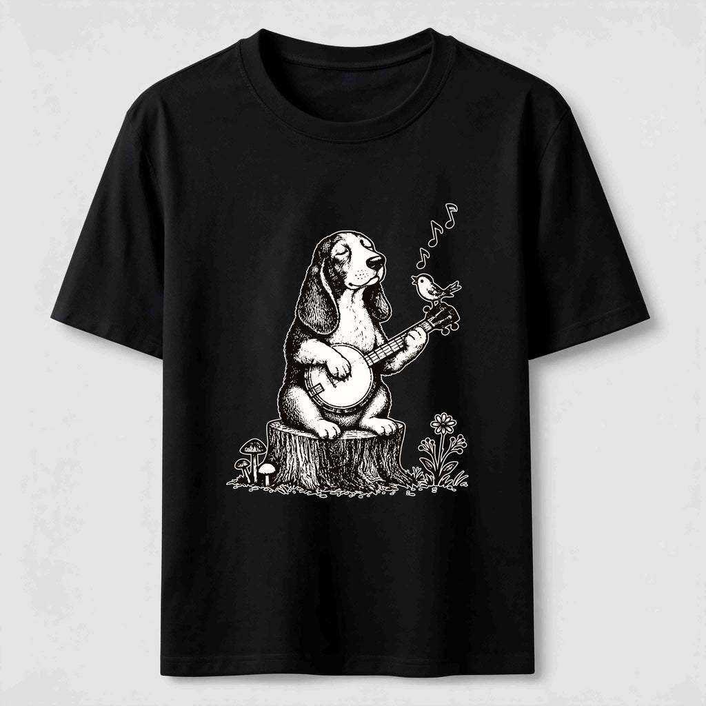 Banjo Basset Hound Classic T-Shirt