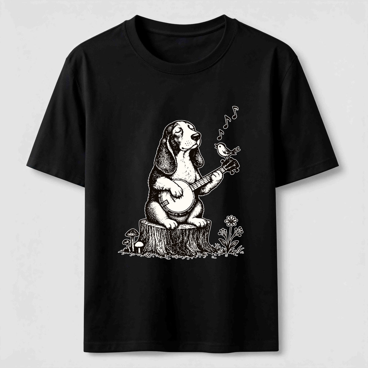 Banjo Basset Hound Classic T-Shirt