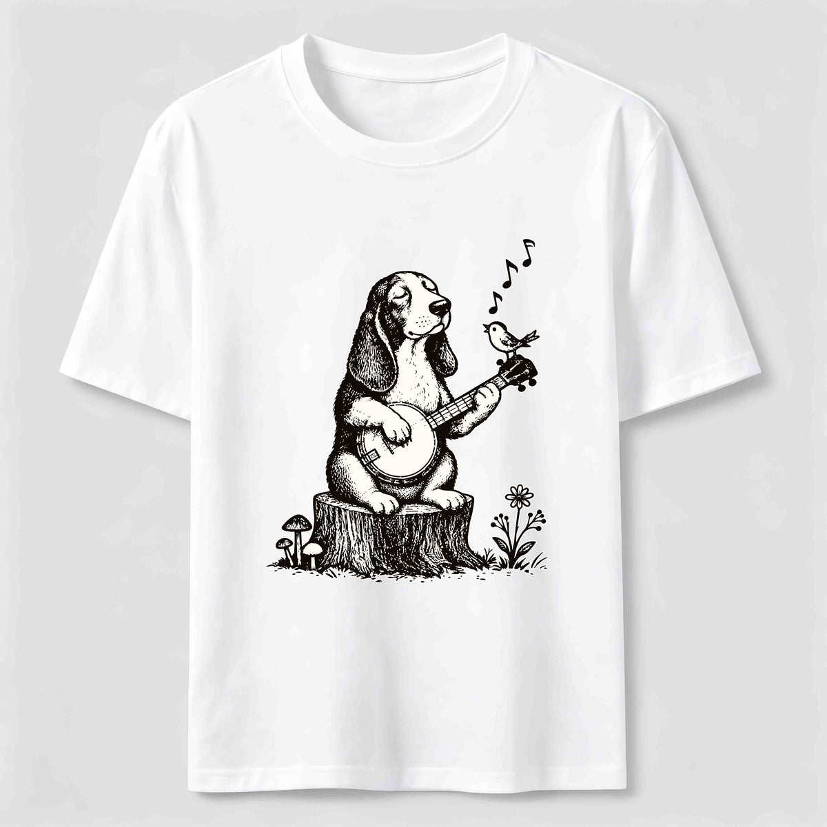 Banjo Basset Hound Classic T-Shirt