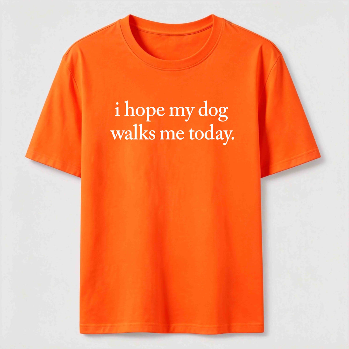I Hope My Dog Walks Me Today Classic T-Shirt