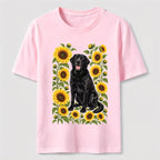 Sunflower Black Lab Classic T-Shirt