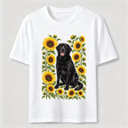 Sunflower Black Lab Classic T-Shirt