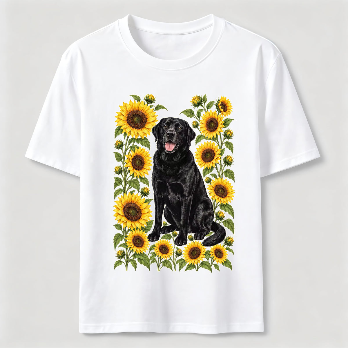Sunflower Black Lab Classic T-Shirt