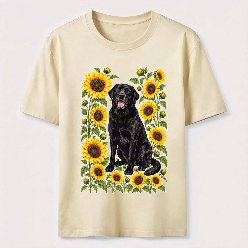 Sunflower Black Lab Classic T-Shirt