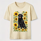 Sunflower Black Lab Classic T-Shirt