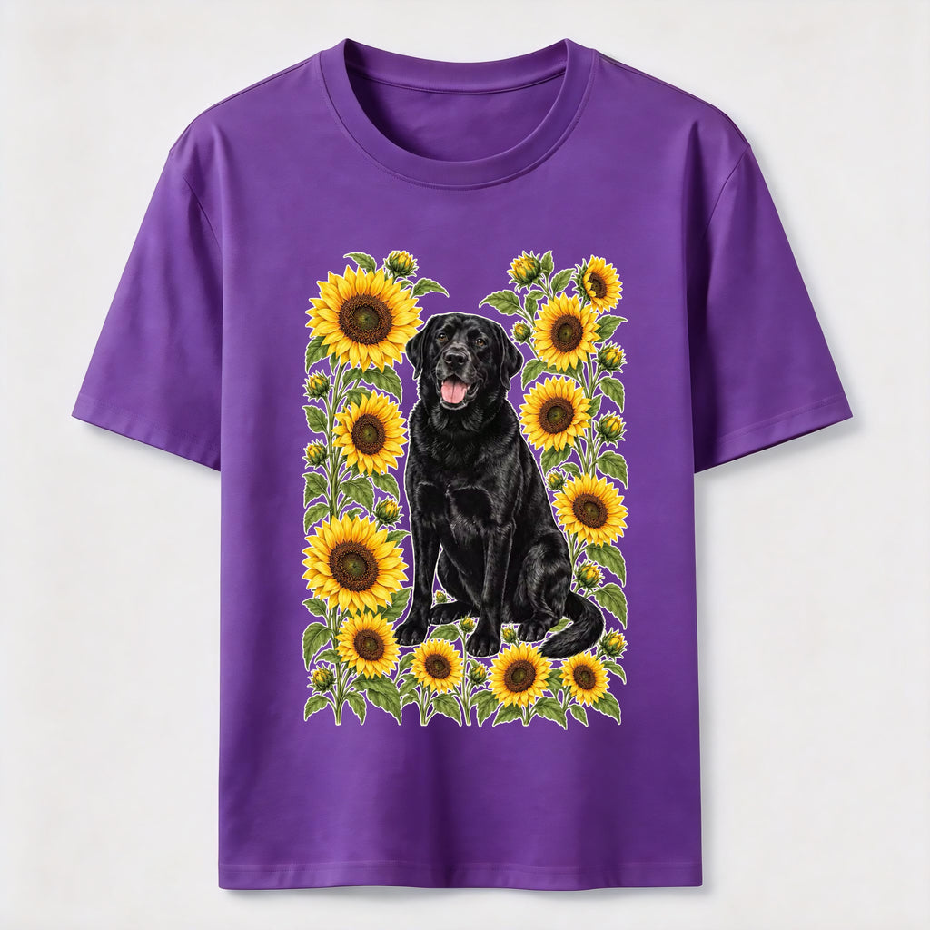 Sunflower Black Lab Classic T-Shirt