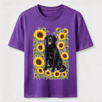 Sunflower Black Lab Classic T-Shirt