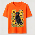 Sunflower Black Lab Classic T-Shirt
