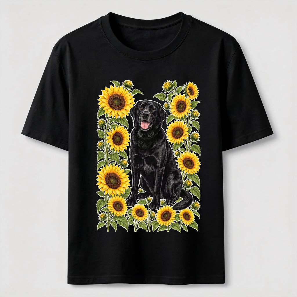 Sunflower Black Lab Classic T-Shirt
