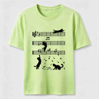 Cats on the Music Staff Classic T-Shirt