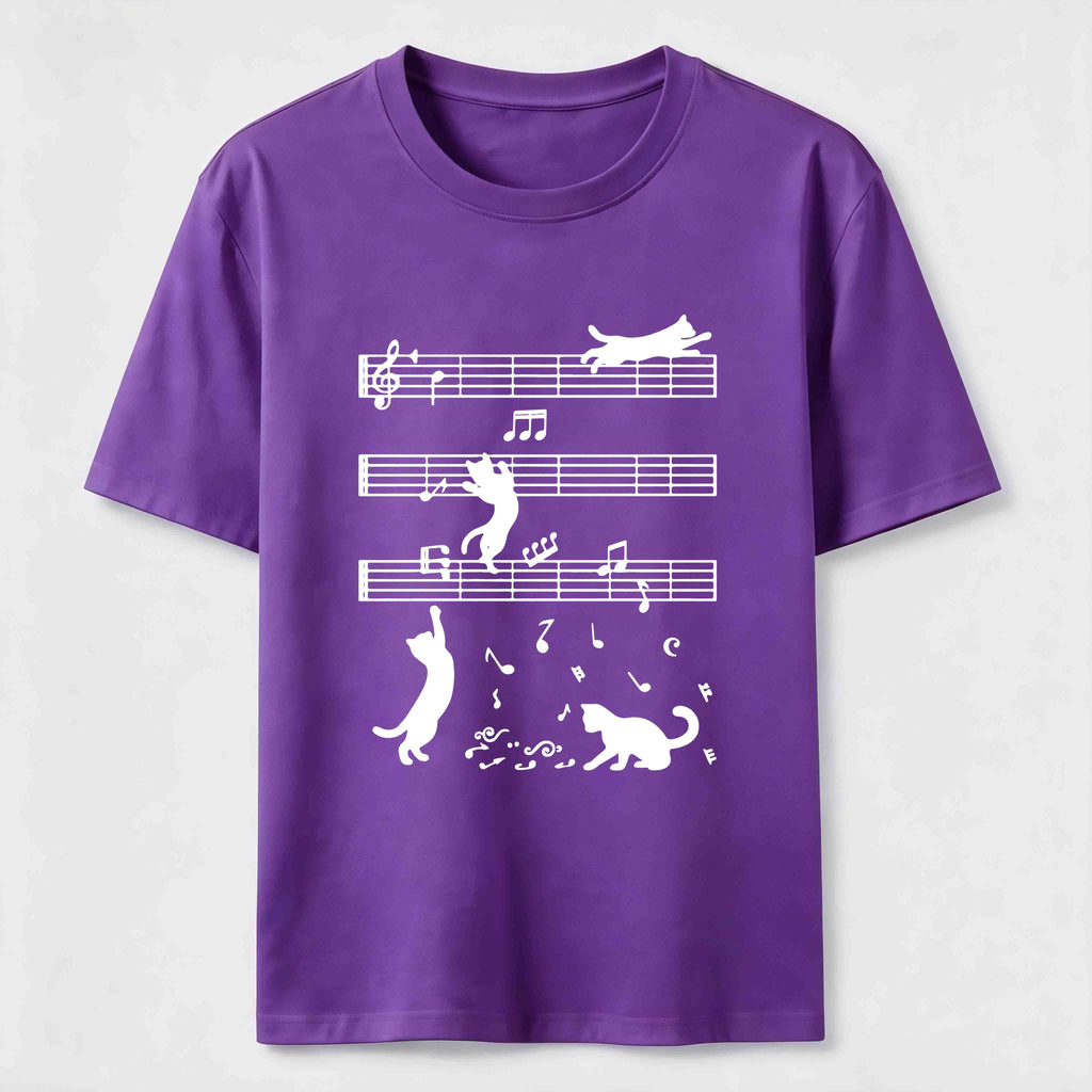 Cats on the Music Staff Classic T-Shirt