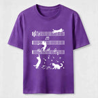 Cats on the Music Staff Classic T-Shirt