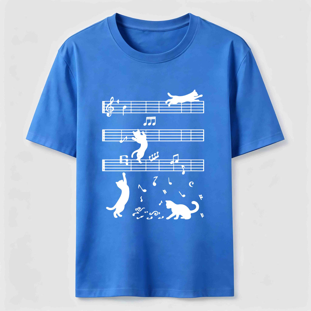 Cats on the Music Staff Classic T-Shirt