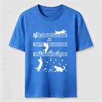 Cats on the Music Staff Classic T-Shirt