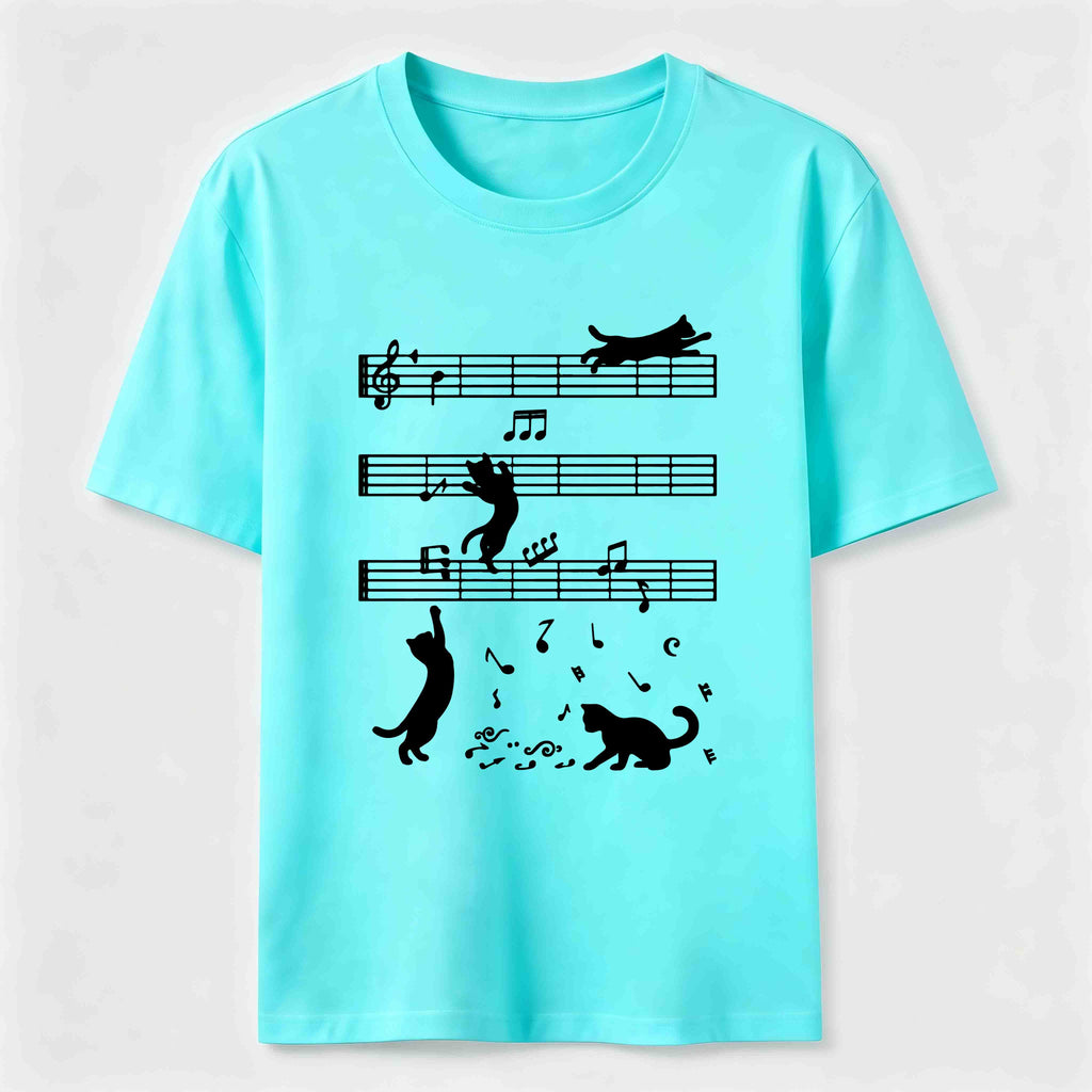 Cats on the Music Staff Classic T-Shirt