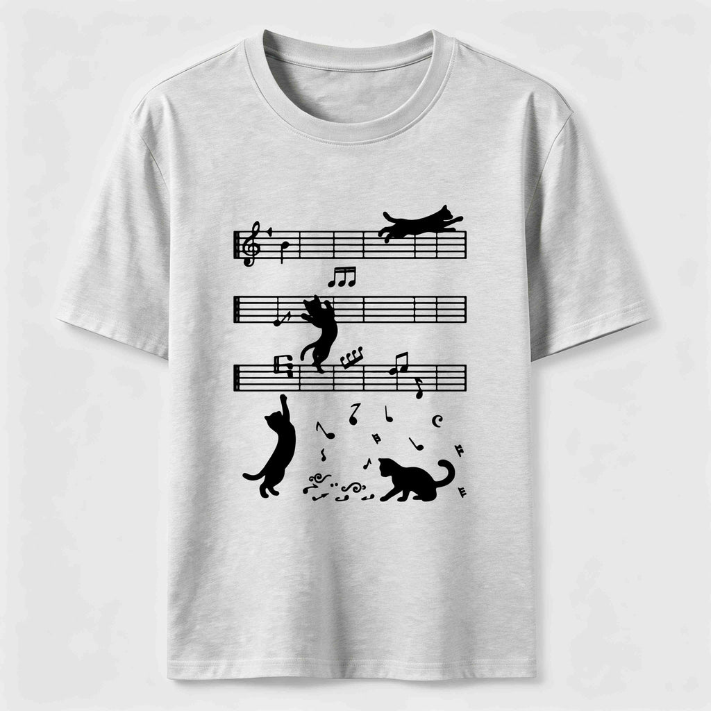 Cats on the Music Staff Classic T-Shirt