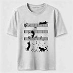 Cats on the Music Staff Classic T-Shirt