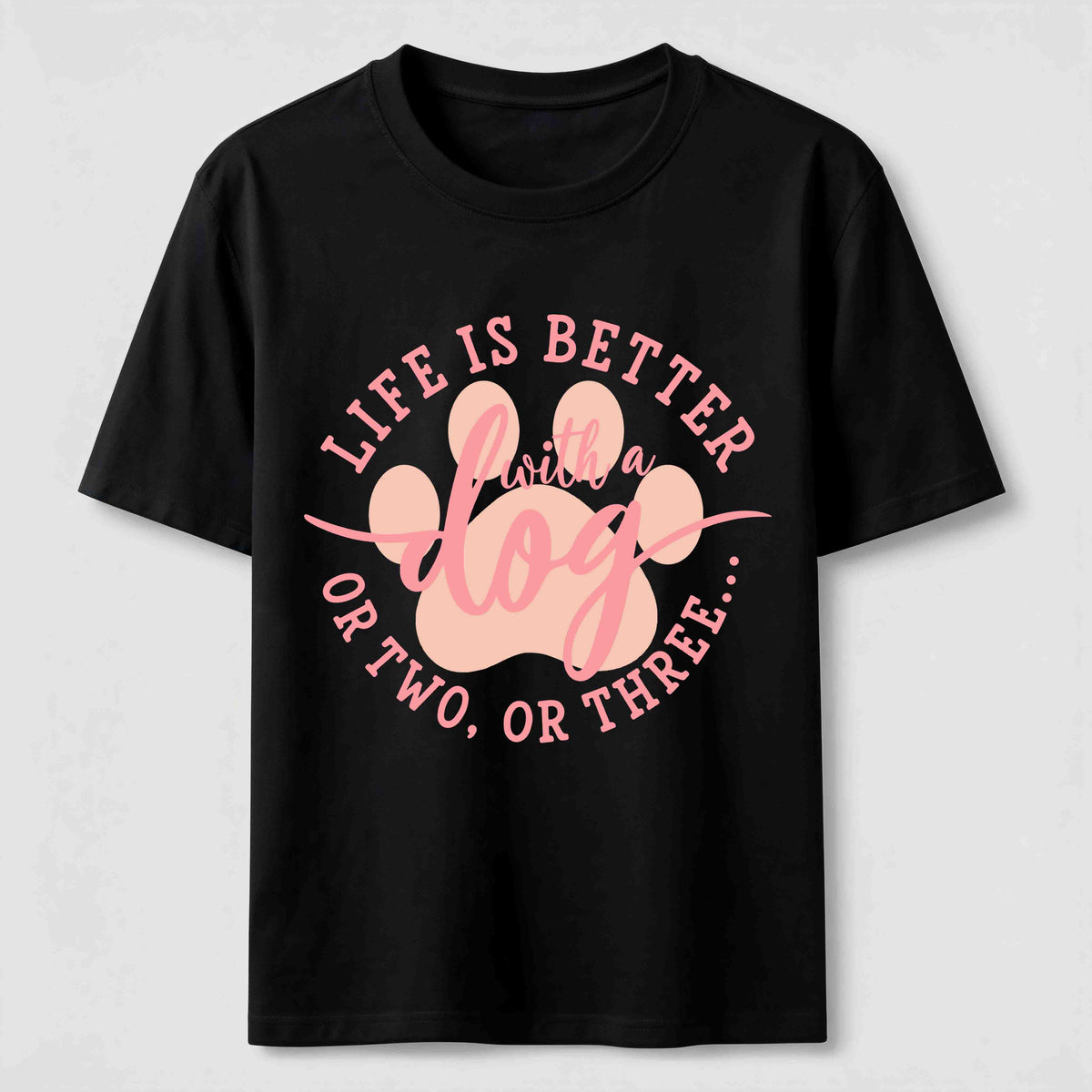 Life With More Dogs Classic T-Shirt