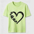 Paw Print Hearts Classic T-Shirt