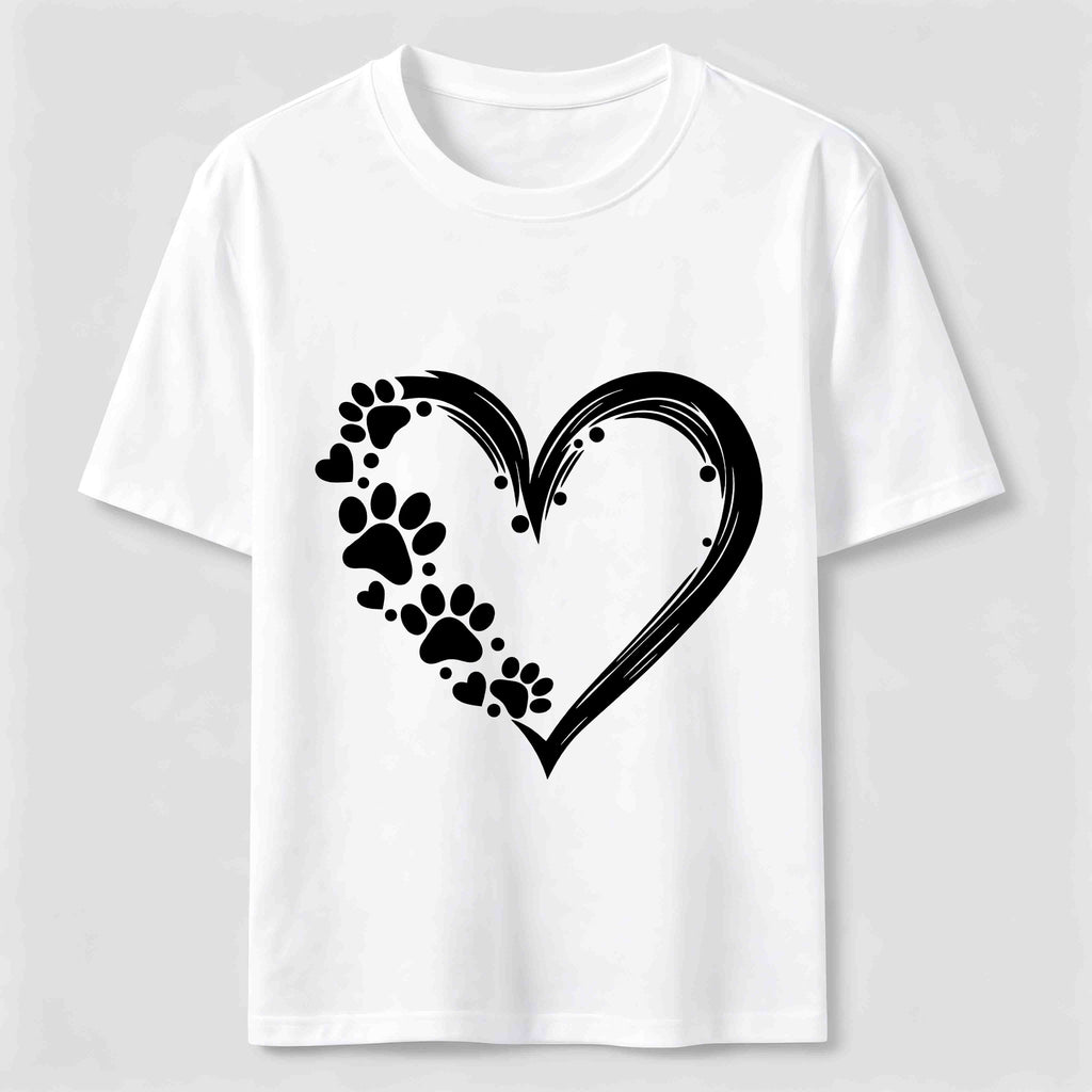 Paw Print Hearts Classic T-Shirt