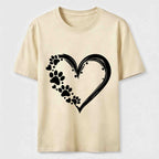 Paw Print Hearts Classic T-Shirt