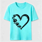 Paw Print Hearts Classic T-Shirt