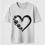 Paw Print Hearts Classic T-Shirt