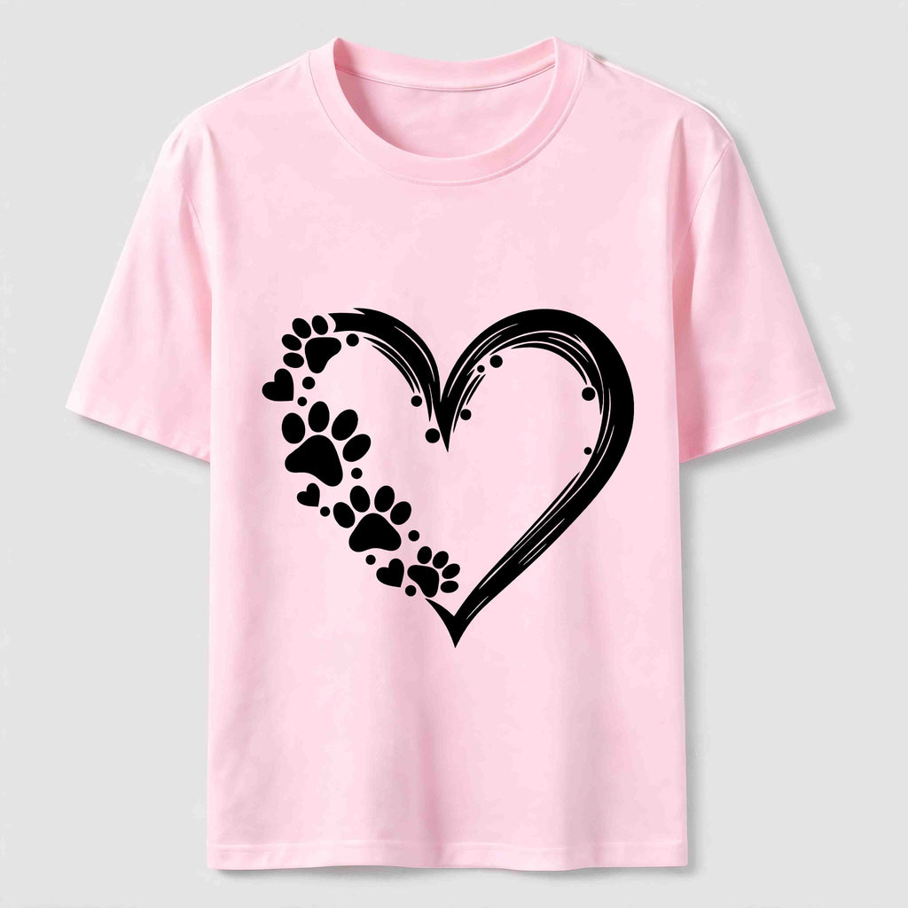 Paw Print Hearts Classic T-Shirt