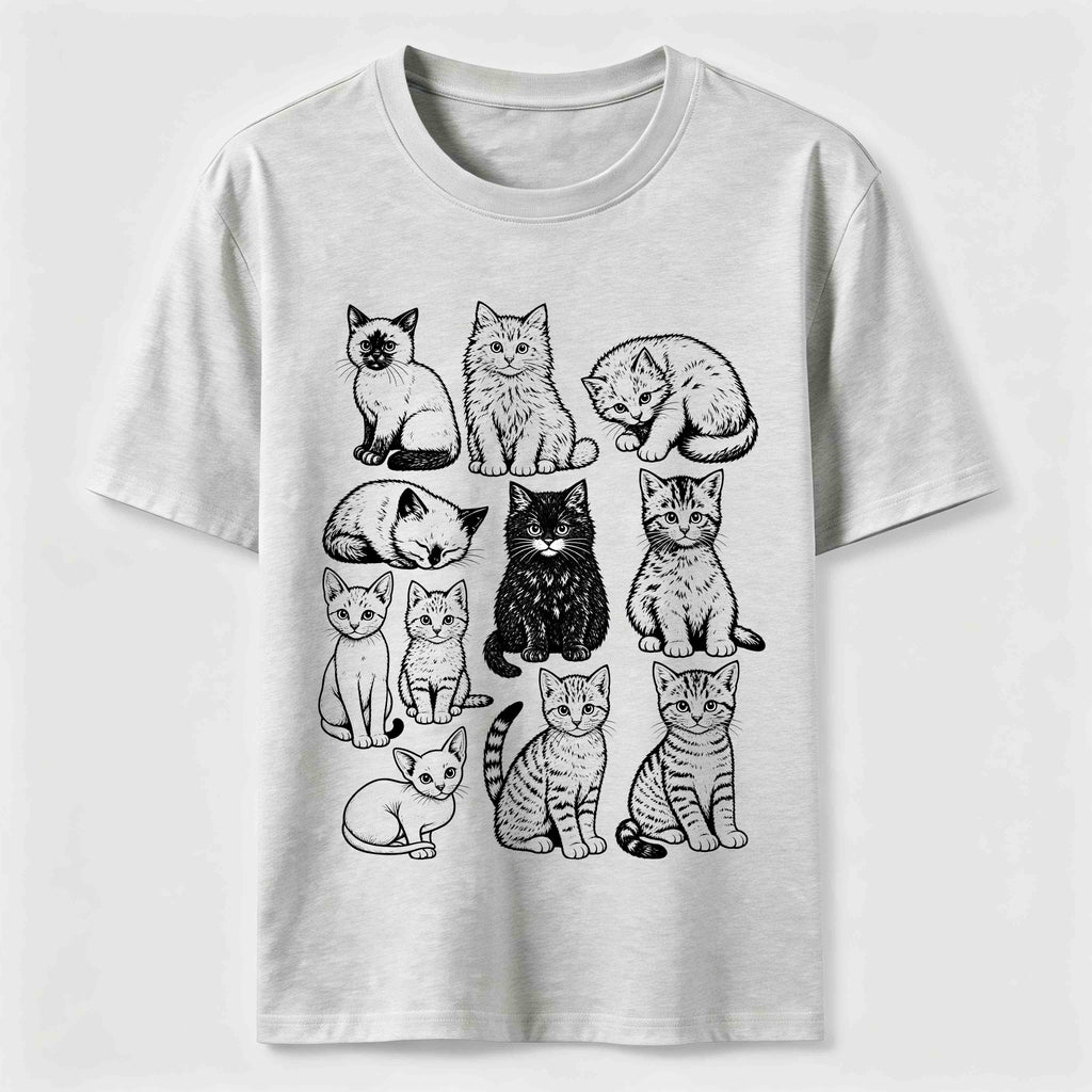 Vintage Cat Lineup Classic T-Shirt