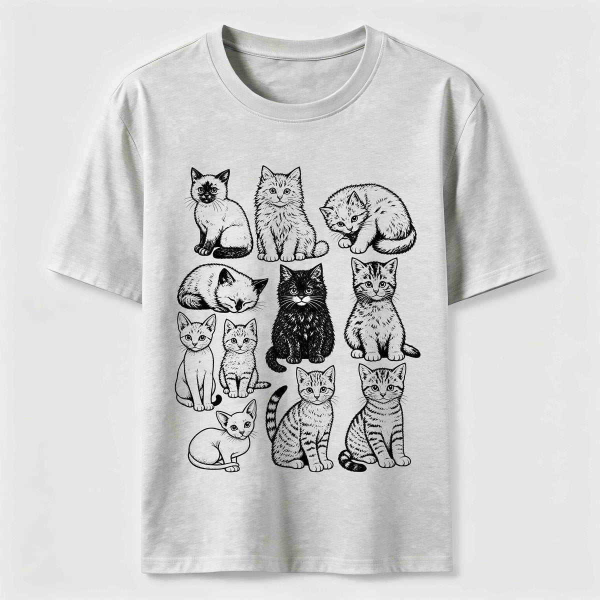 Vintage Cat Lineup Classic T-Shirt