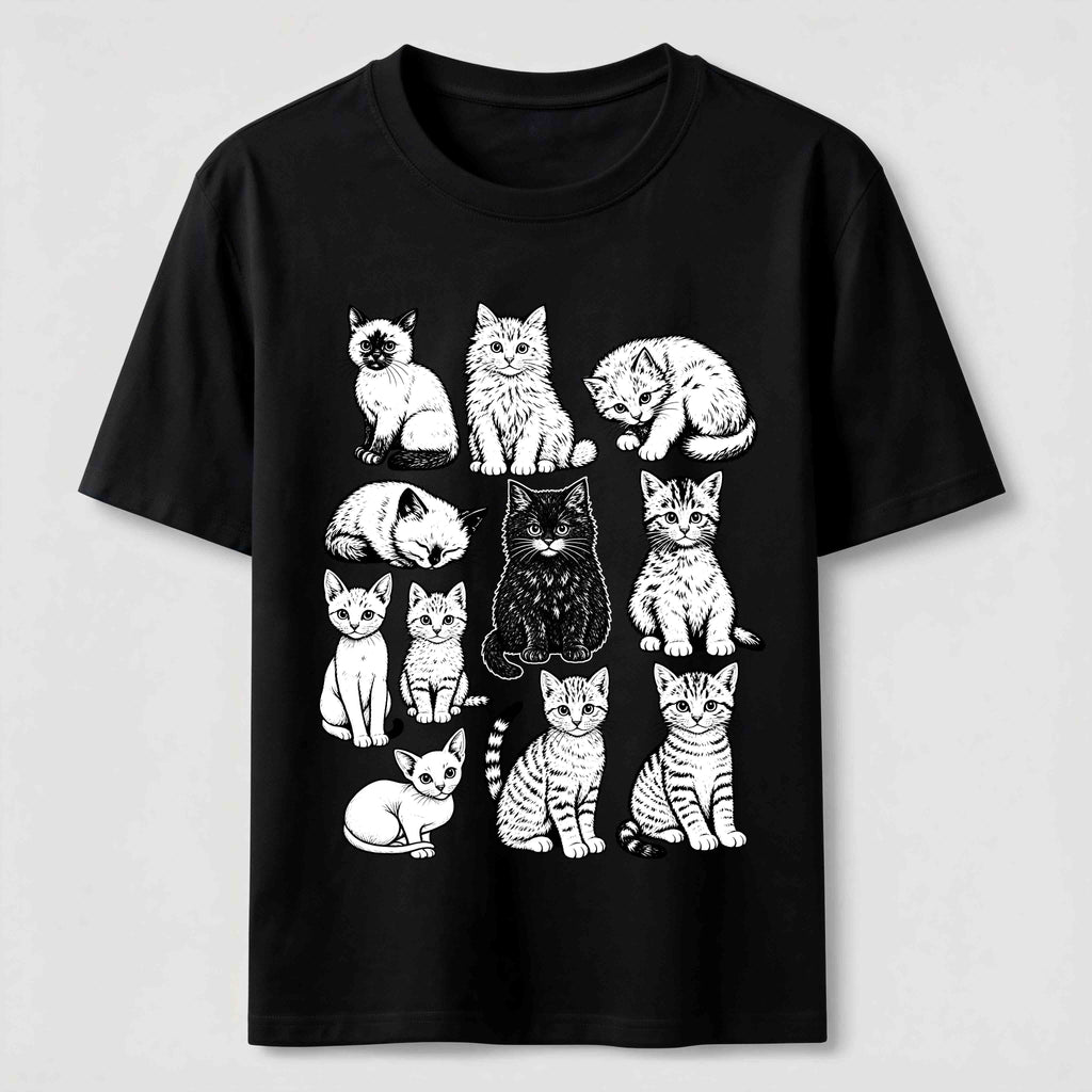 Vintage Cat Lineup Classic T-Shirt