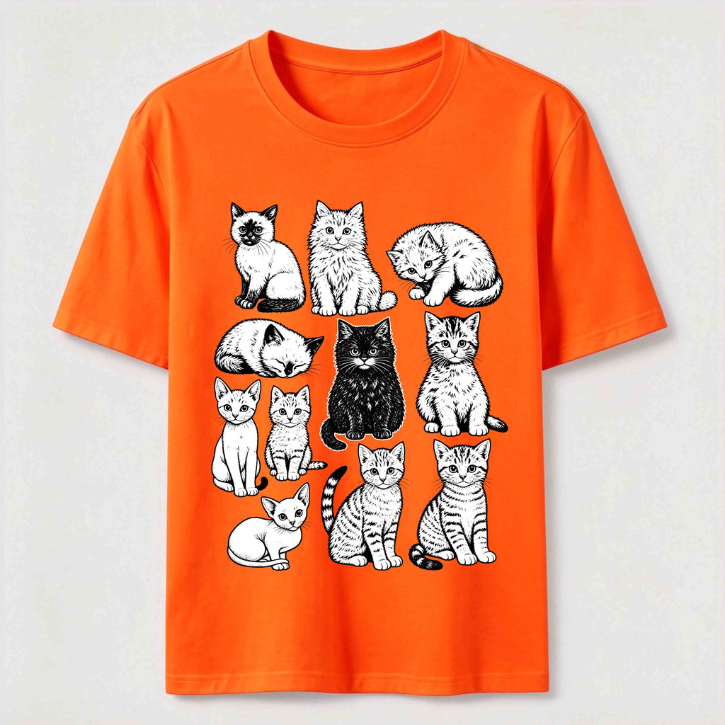 Vintage Cat Lineup Classic T-Shirt