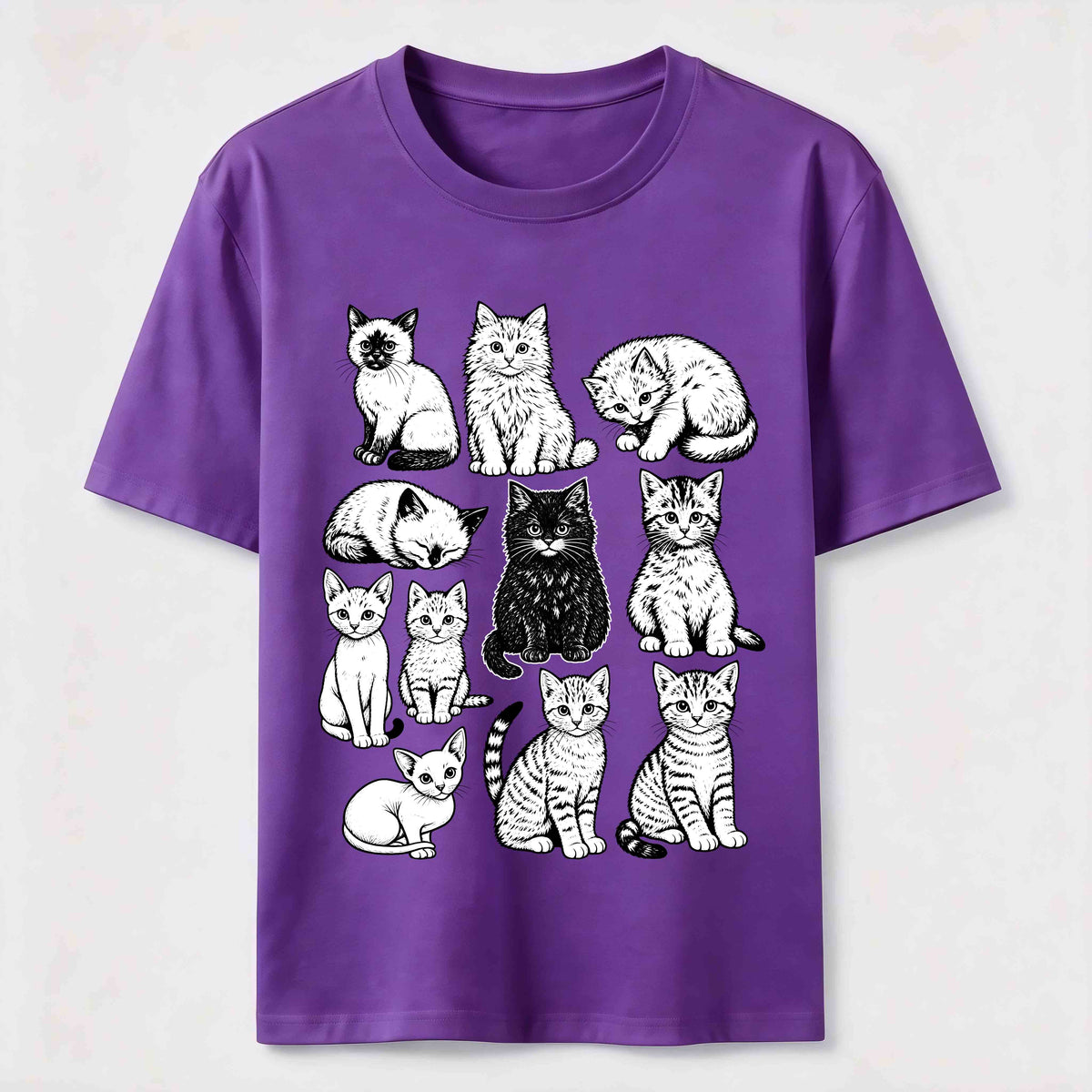 Vintage Cat Lineup Classic T-Shirt
