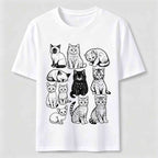 Vintage Cat Lineup Classic T-Shirt
