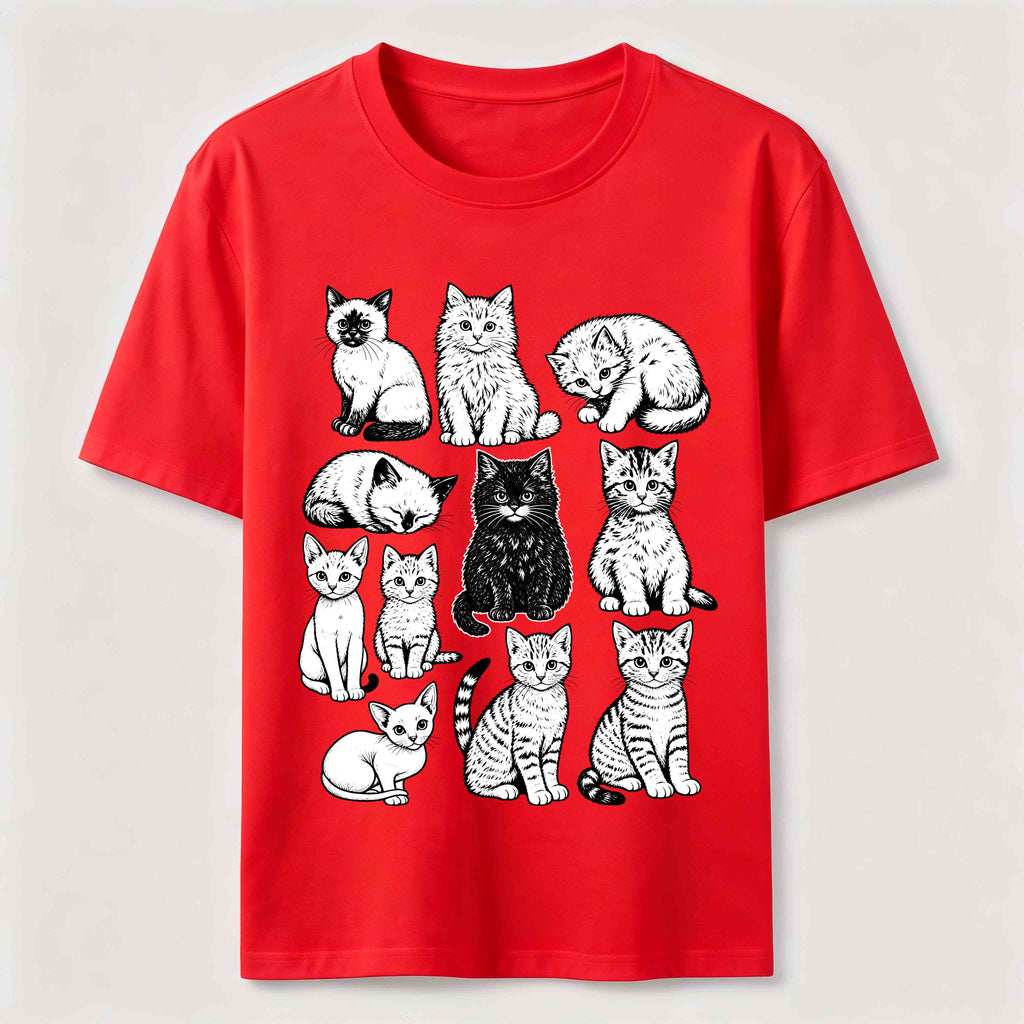 Vintage Cat Lineup Classic T-Shirt