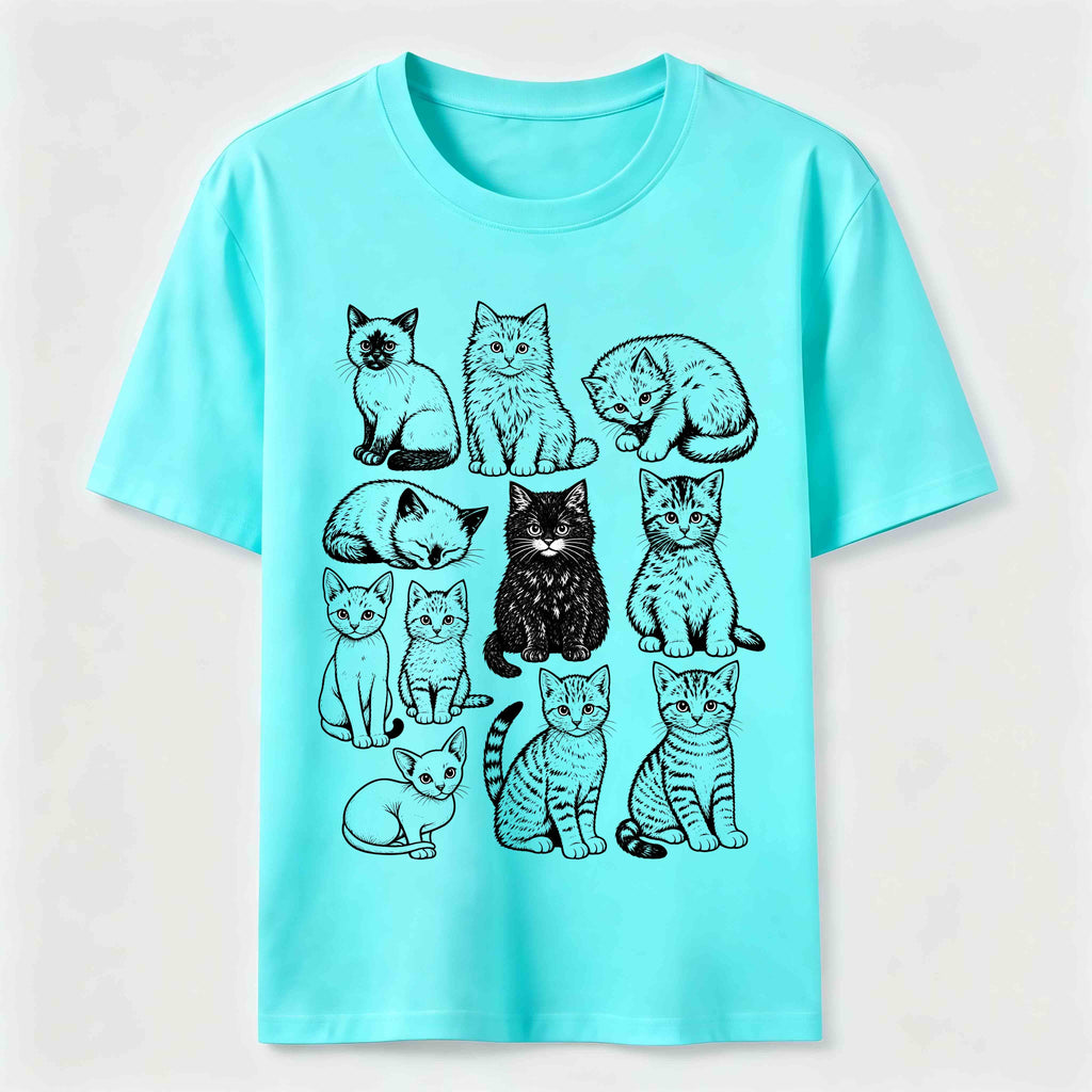 Vintage Cat Lineup Classic T-Shirt