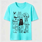 Vintage Cat Lineup Classic T-Shirt