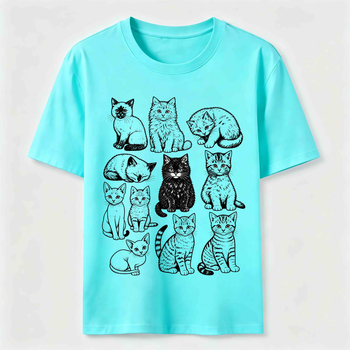 Vintage Cat Lineup Classic T-Shirt