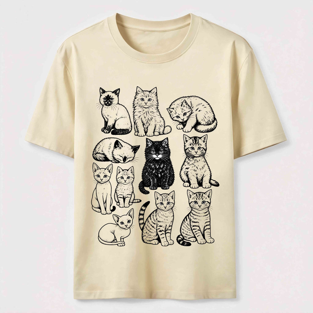 Vintage Cat Lineup Classic T-Shirt