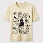 Vintage Cat Lineup Classic T-Shirt