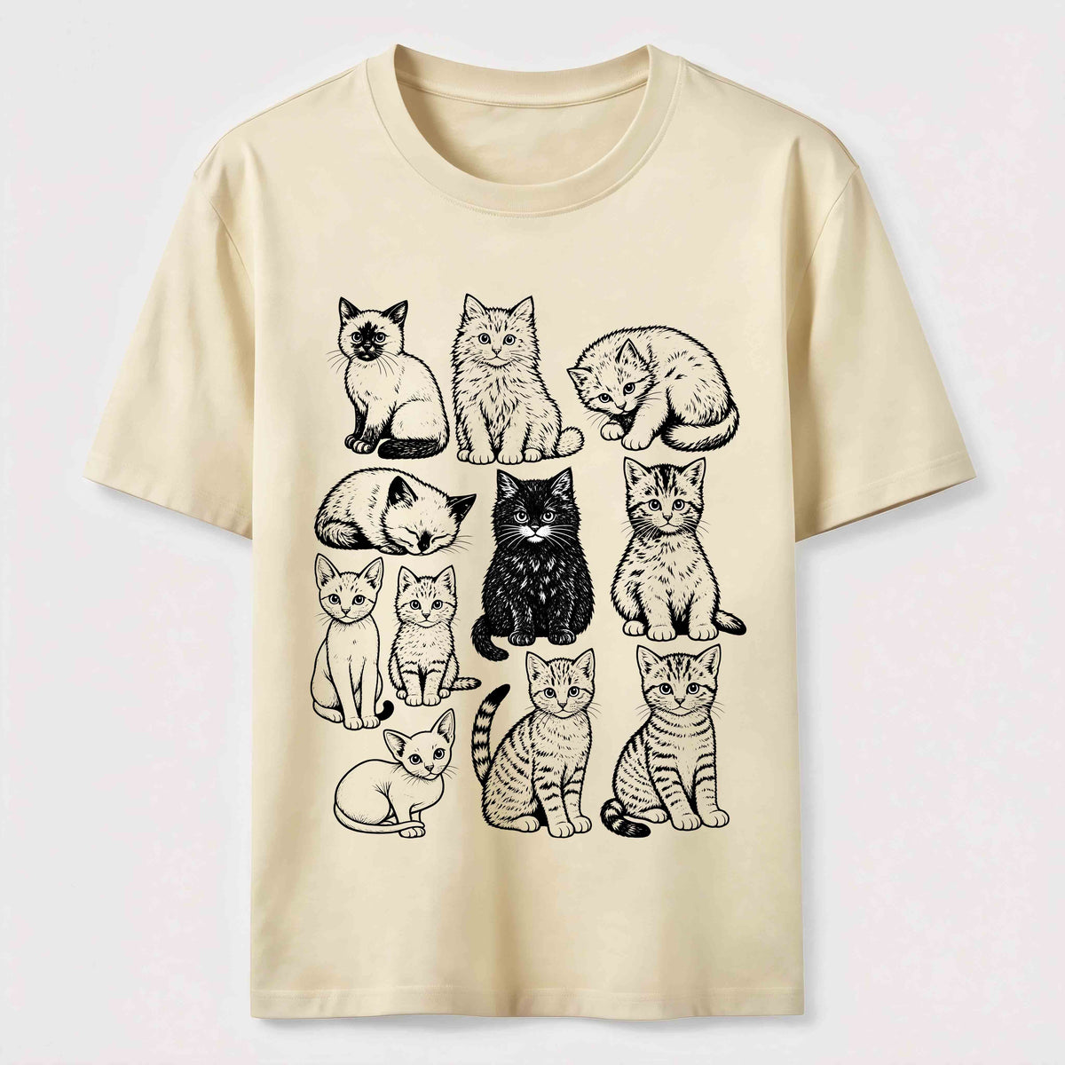 Vintage Cat Lineup Classic T-Shirt
